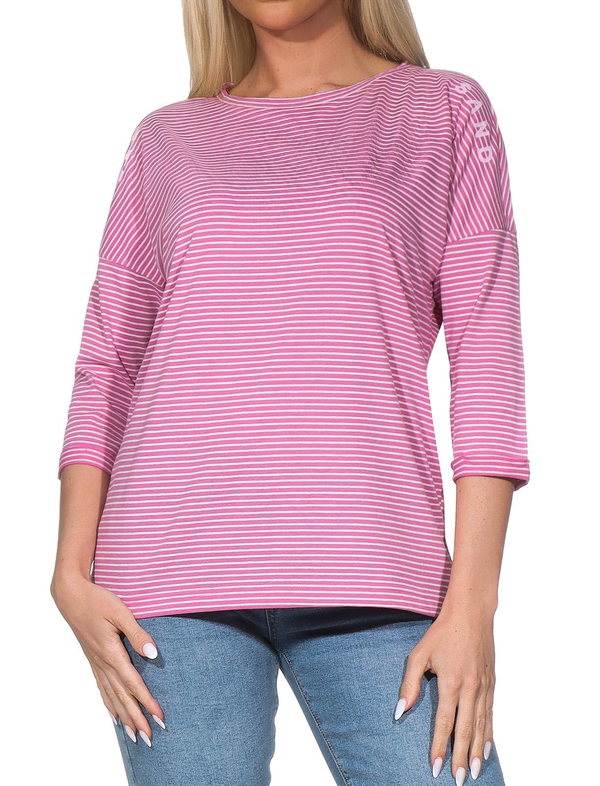 Elbsand Damen 3/4-Arm Shirt ESWVeera Damenshirt mit Streifen