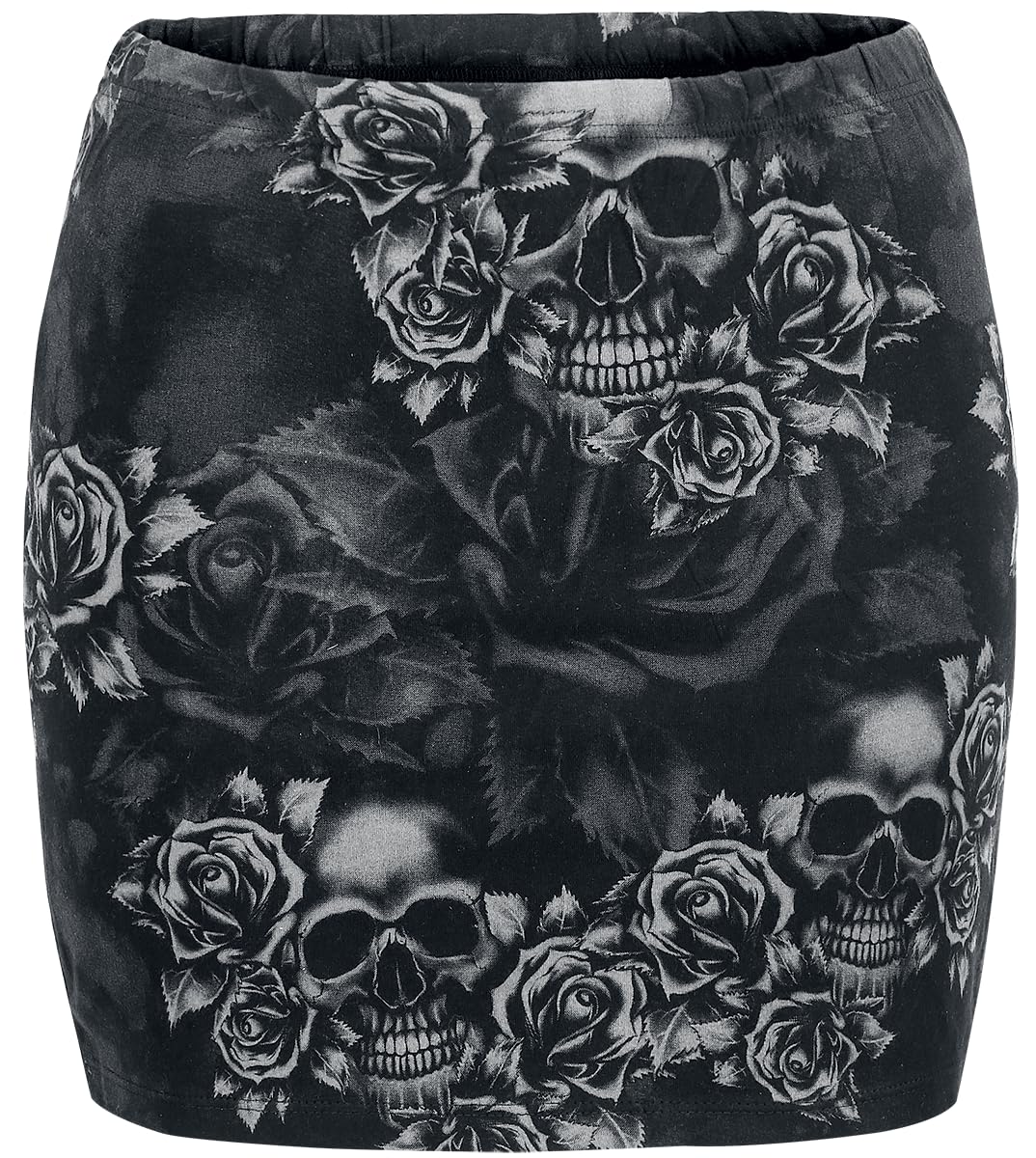 Black Premium by EMP Mujer Falda Negra y Gris en Doble Pack
