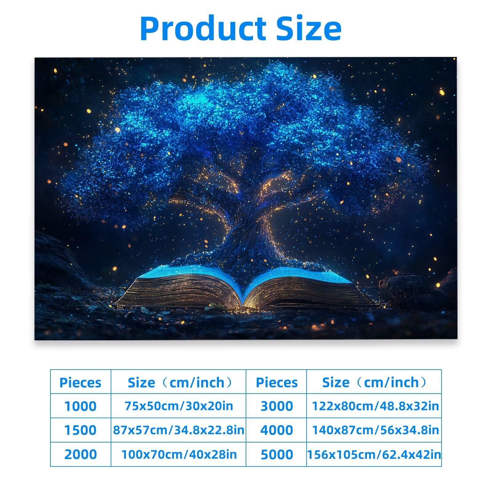 Puzzle 3000 Pièces Adultes, Puzzle Arbre de Vie pour Adulte Débutant, 122x80 cm Grand Puzzles Fantaisie avec Boite, Jeu de Concentration pour Adultes, Puzzles pour Décoration Maison, Cadeaux, -1044