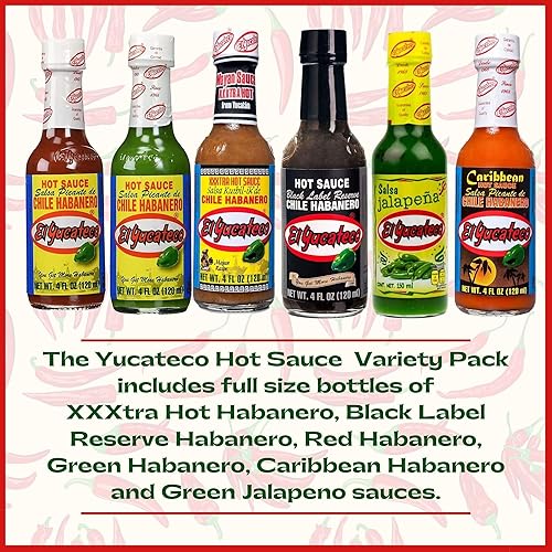 Miniatura 2 de El Yucateco Paquete variado de salsa picante - 6 sabores