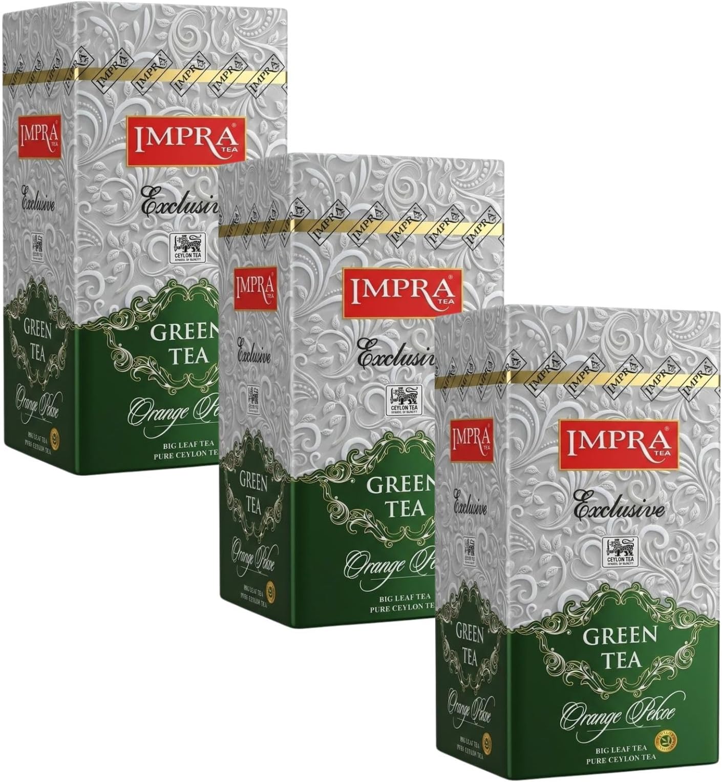 Impra Green Ceylon Loose Leaf Tea โ 7.05 oz (Pack of 3)