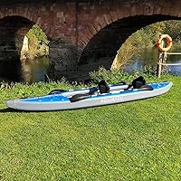 Vista 9 de AQUATEC Kayaks inflables – Opciones profesionales e intermedias, asientos individuales o tándem (dobles) – Completo con asientos, paletas