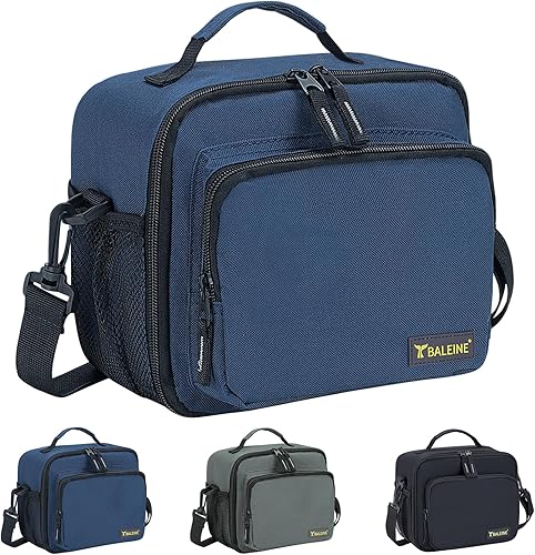Miniatura 1 de BALEINE Lonchera aislada para hombres y mujeres, a prueba de fugas, con correa ajustable para el hombro, para picnic de trabajo, lonchera para