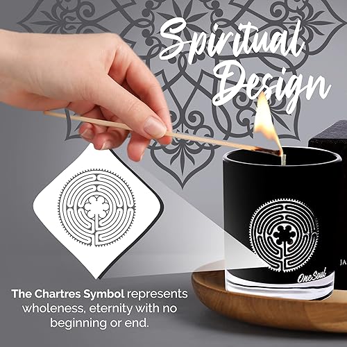 Miniatura 6 de Vela de aromaterapia Jasmine Sandalwood, vela perfumada en tarro terroso, 7.6 onzas, tiempo de combustión de 50 horas