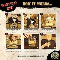 Vista 4 de Bootleg Kit™ kit de elaboración de whisky de Bourbon añejo, de Kentucky, con barril, Natural Oak