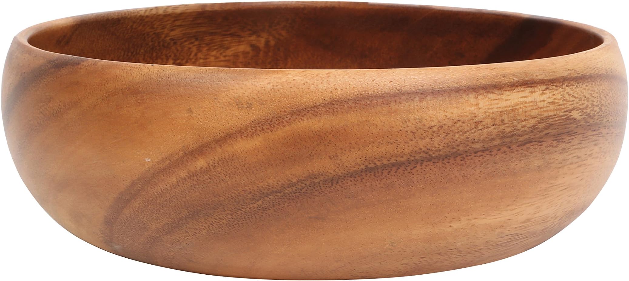 Premier Housewares Acacia Wood Salad Bowl Large Hand Carved Salad Bowl