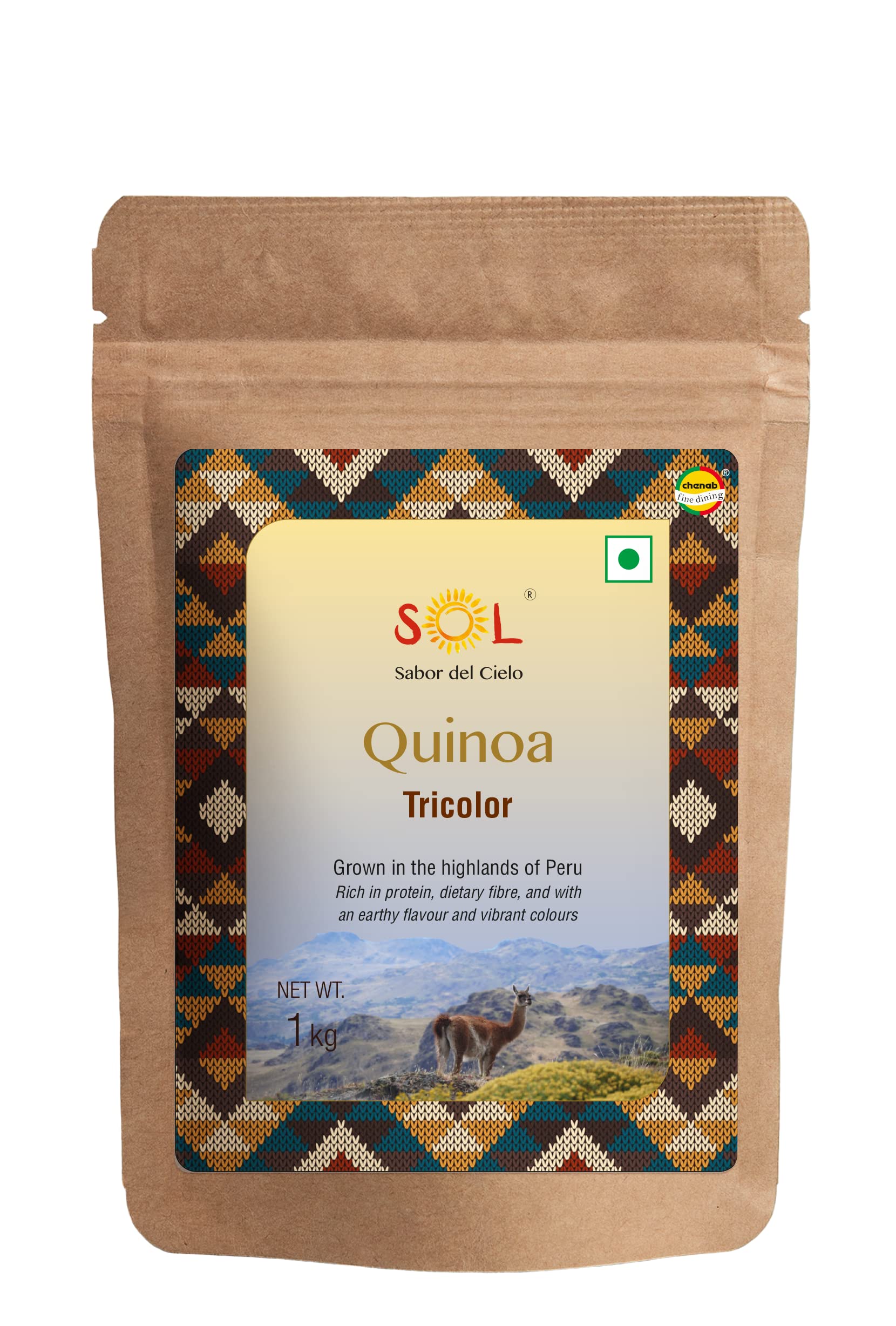 Sol Peruvian Tricolor Quinoa, 1kg