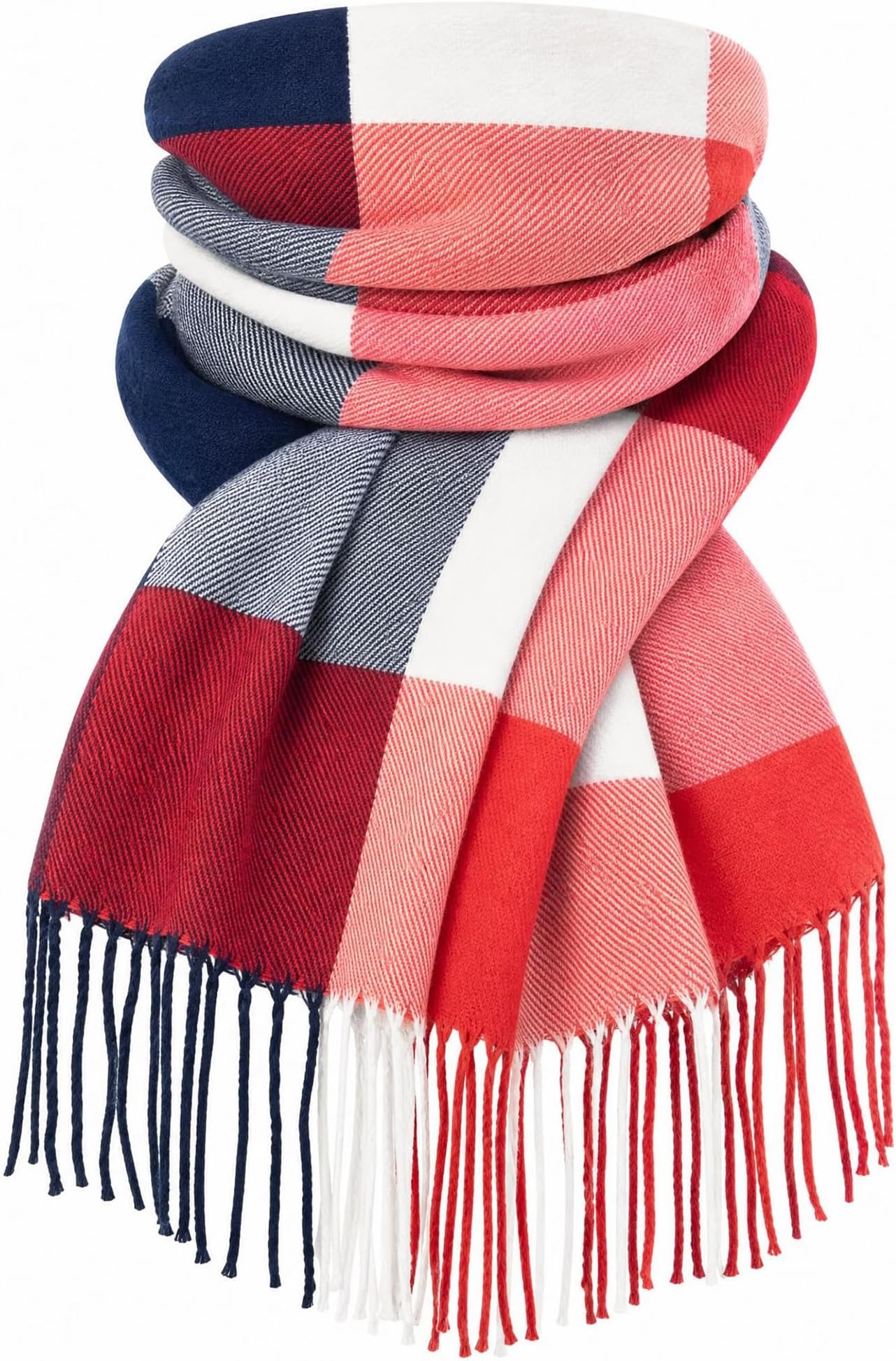 Winter Scarf for Women Long Plaid Scarves Ladies Gifts