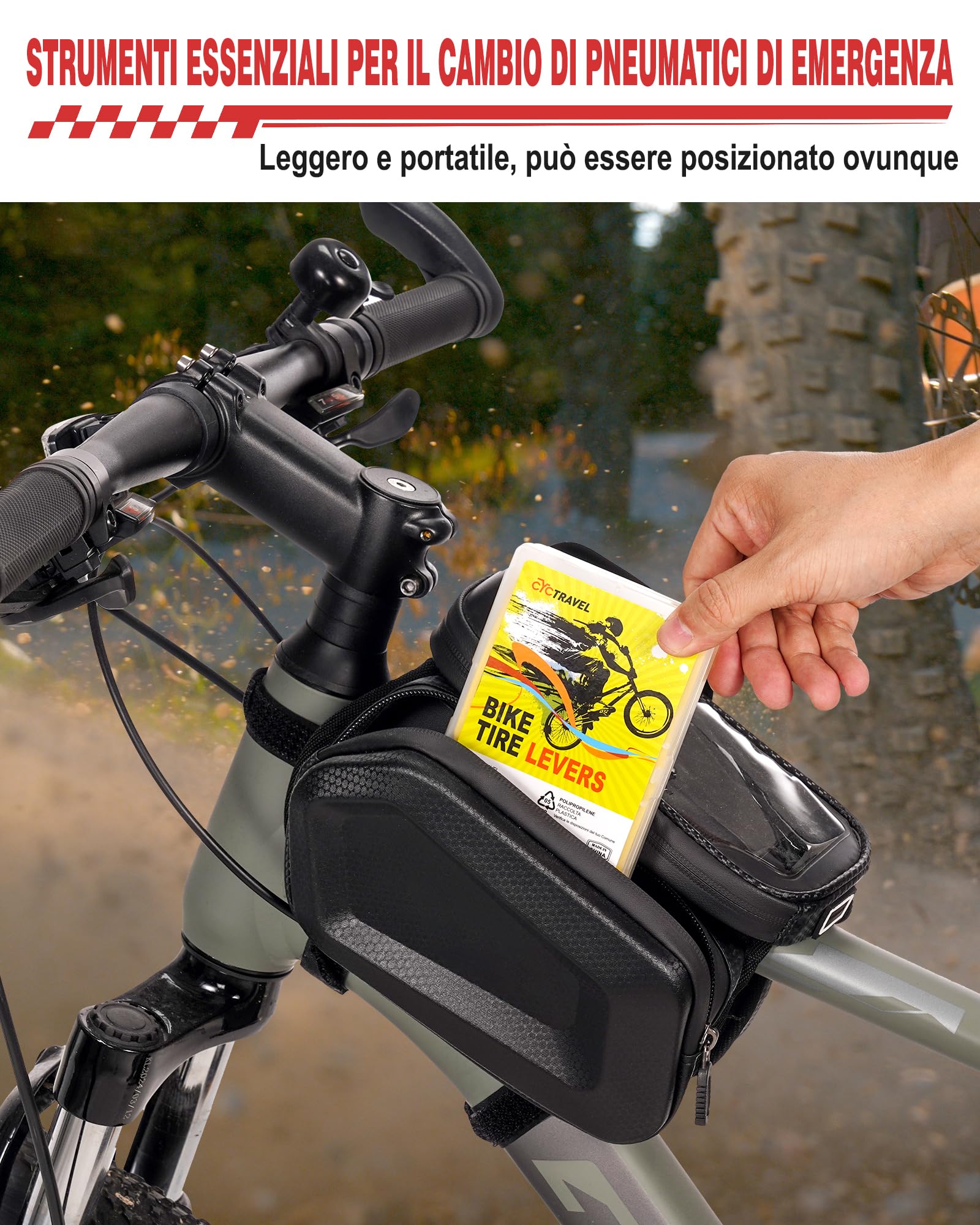 Leve Smontagomme Bici, Tyre Glider Super Resistente, Non Danneggia Il Mozzo della Ruota, Antiscivolo e Fa Risparmiare Manodopera, Adatta per Mountain Bike e Bici da Strada