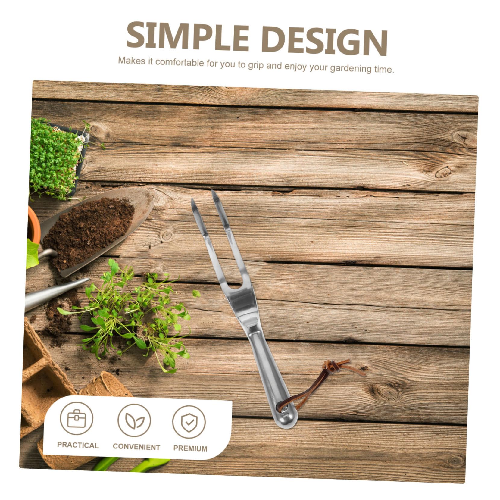 jojofuny 5stücke Gartenrechen Handwerkzeug Mit Ergonomischem Griff Kompakt Und Leicht Zum Jäten Und Lockern Von Erde Langlebig Und Stabil Für Garten Und Unterwegs