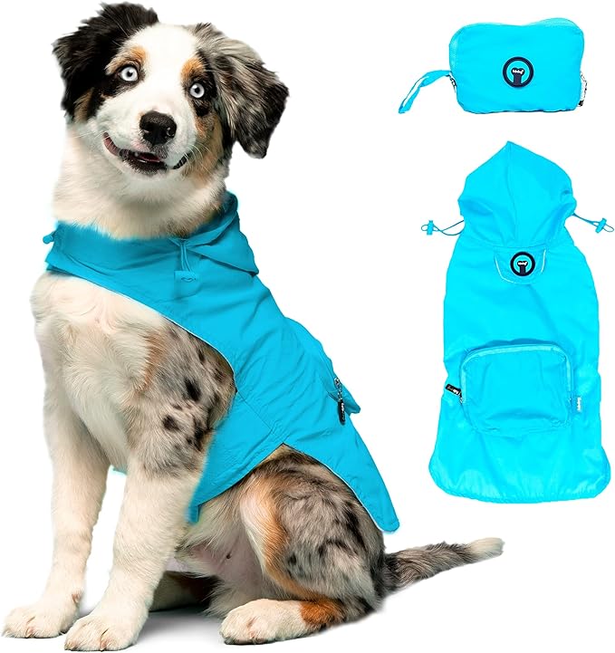 fabdog Dog Raincoat Packable Waterproof Nylon Rain Coat