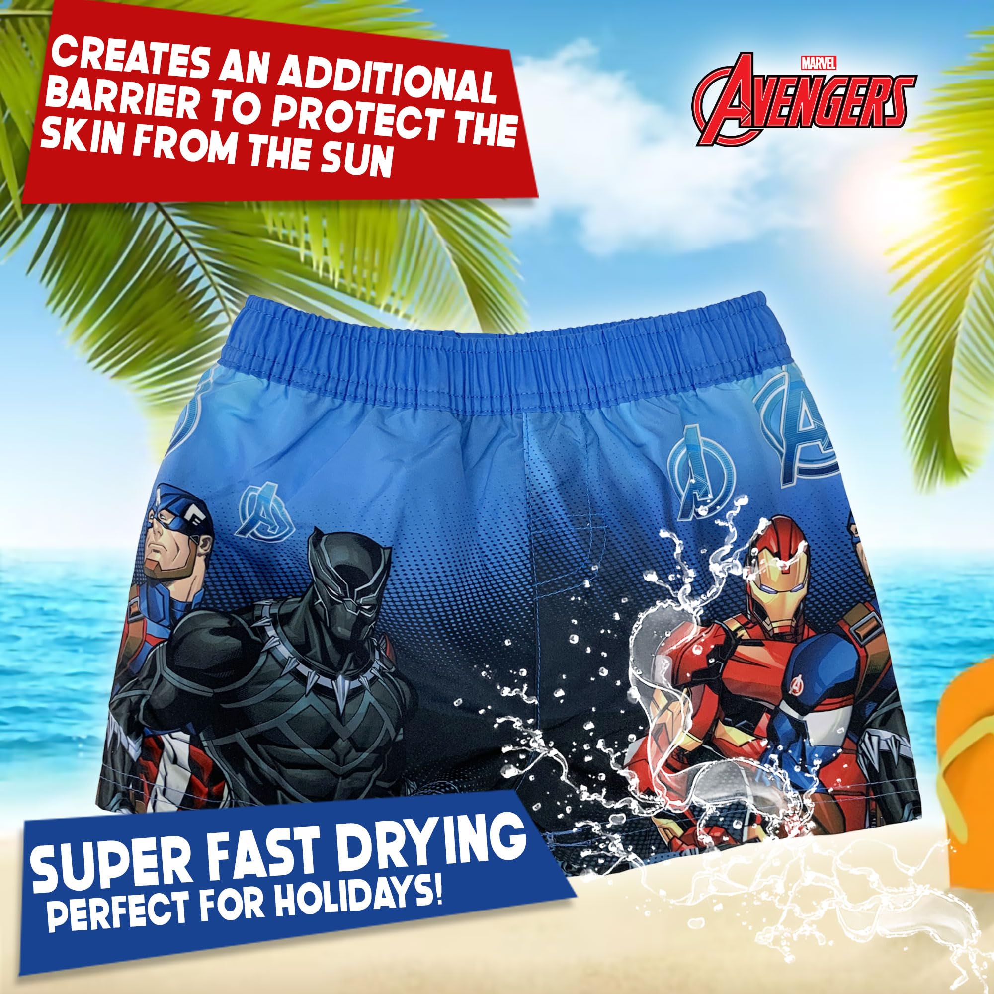 Maillot de bain pour enfant Marvel Avengers Short Mer Piscine 6164