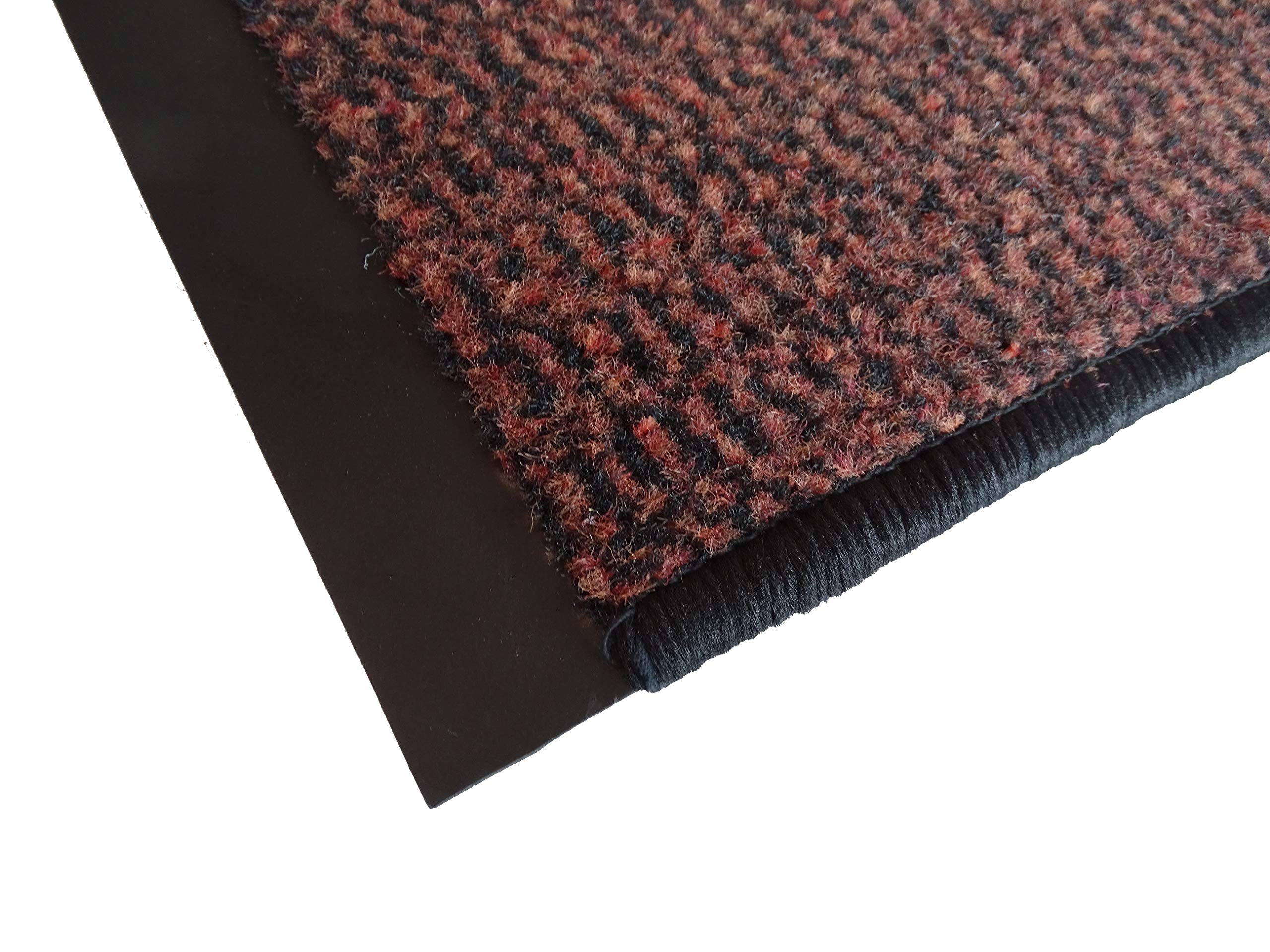 Schmutzfangläufer Meterware 60 cm Terra-schwarz meliert - Schnittkanten gekettelt (60 x 320 cm, Terra)