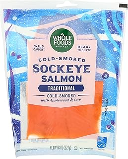 Whole Foods Market, Salmon Sockeye Cold Smoked Previously Frozen MSC, 8 Ounce