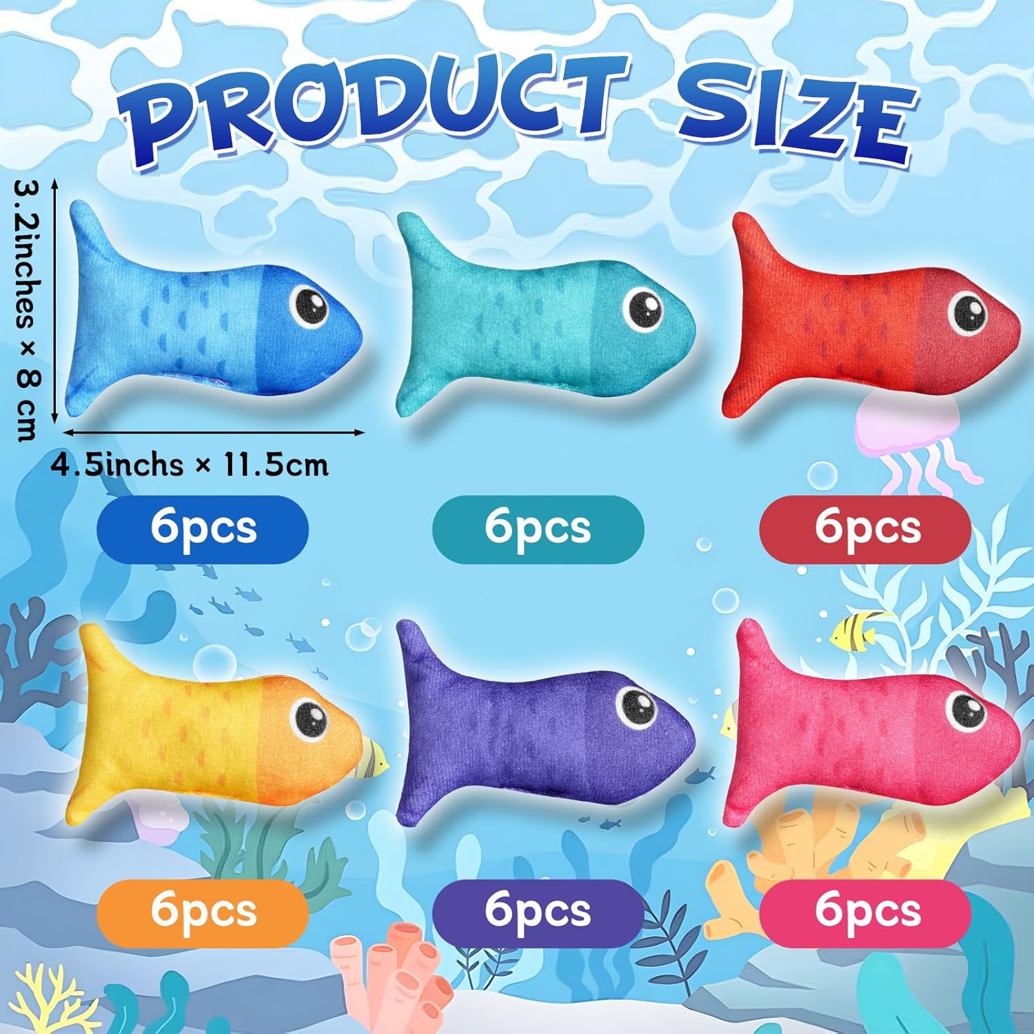 36 PCS Fish Bean Bags for Kids Tossing Game Tossing Bean Game Bags Toy with Storage Bag Colorful Fish Shaped Beanbags for Toddler Home Preschool Daycare Holiday Outdoor Throwing Games Supplies