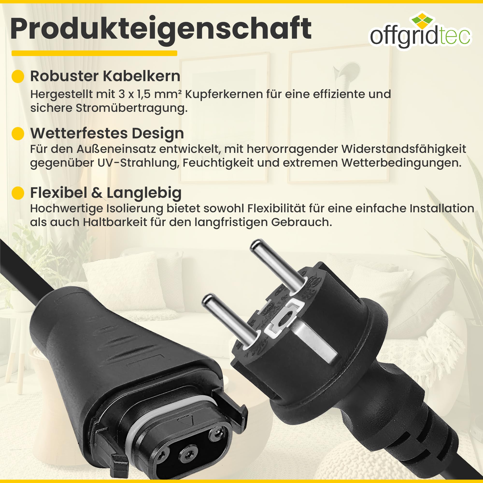 BC-05 AC Kabel 2M/3M/5M/10M, Buchse Zu Schuko Stecker Anschlusskabel, Anschlussleitung Zum AC-Anschluss Für Serie HMS-Mikro-Wechselrichter