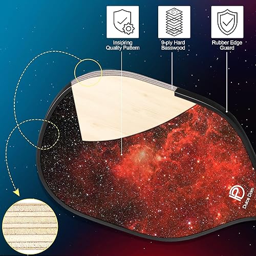 Miniatura 7 de DULCE DOM Palas de pickleball, juego de 24 de pickleball de fibra de vidrio aprobadas por USAPA con paletas de pickleball, 4 bolas de pickleball y