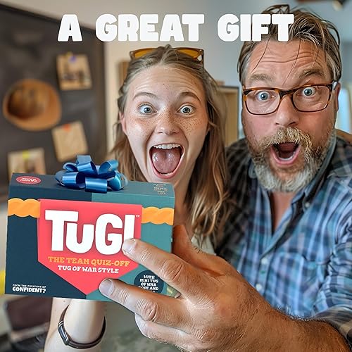 Miniatura 6 de TUG! El juego de trivia del equipo con un mini tira y afloja en la caja, regalo perfecto de elefante blanco o relleno de calcetines, para 2 a 20