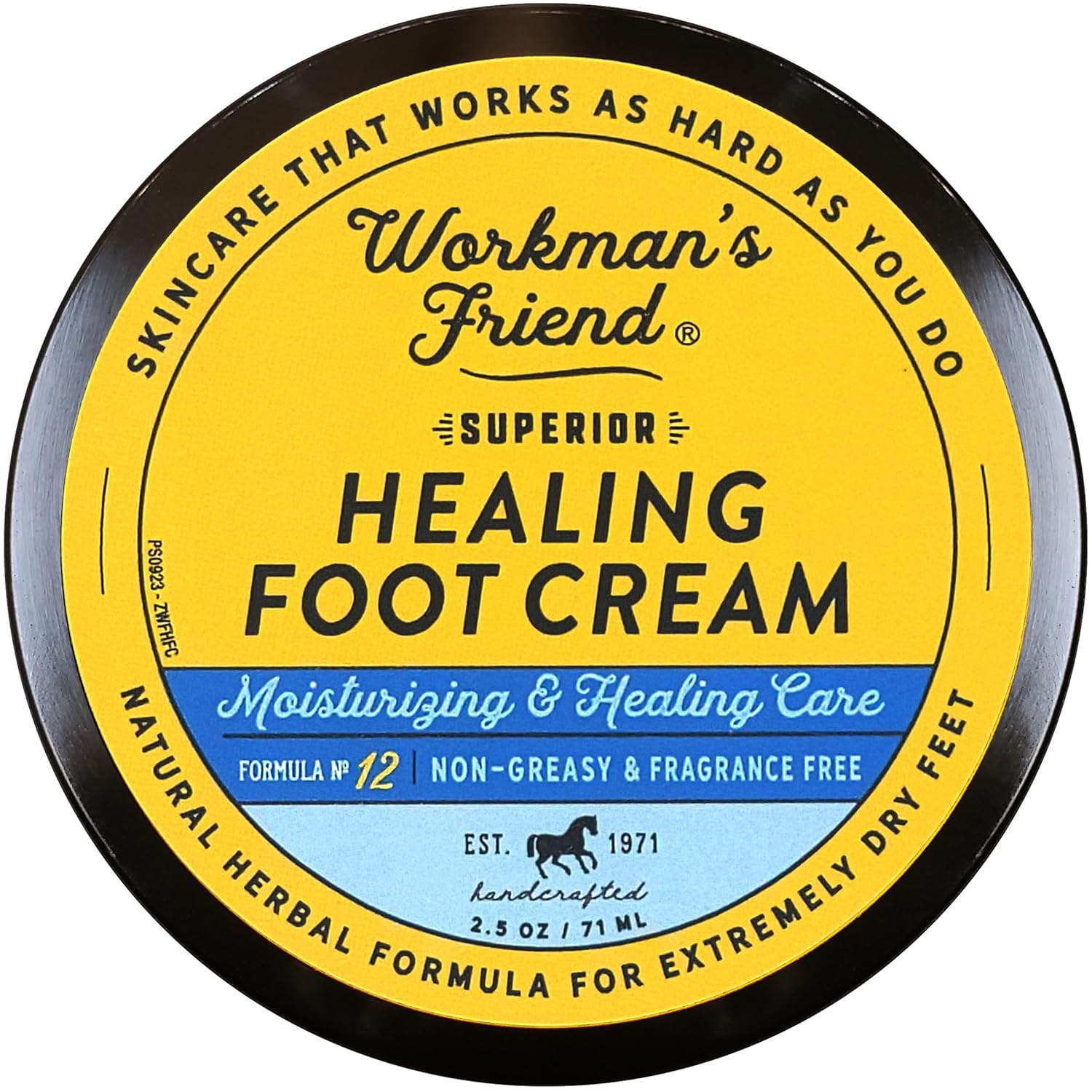 WORKMAN’S FRIEND Superior Healing Foot Cream – Intense Moisturizer – Heals Extremely Dry & Cracked Skin – 2.5 ounce WORKMAN’S FRIEND Superior Healing Foot Cream – Intense Moisturizer – Heals Extremely Dry & Cracked Skin – 2.5 ounce