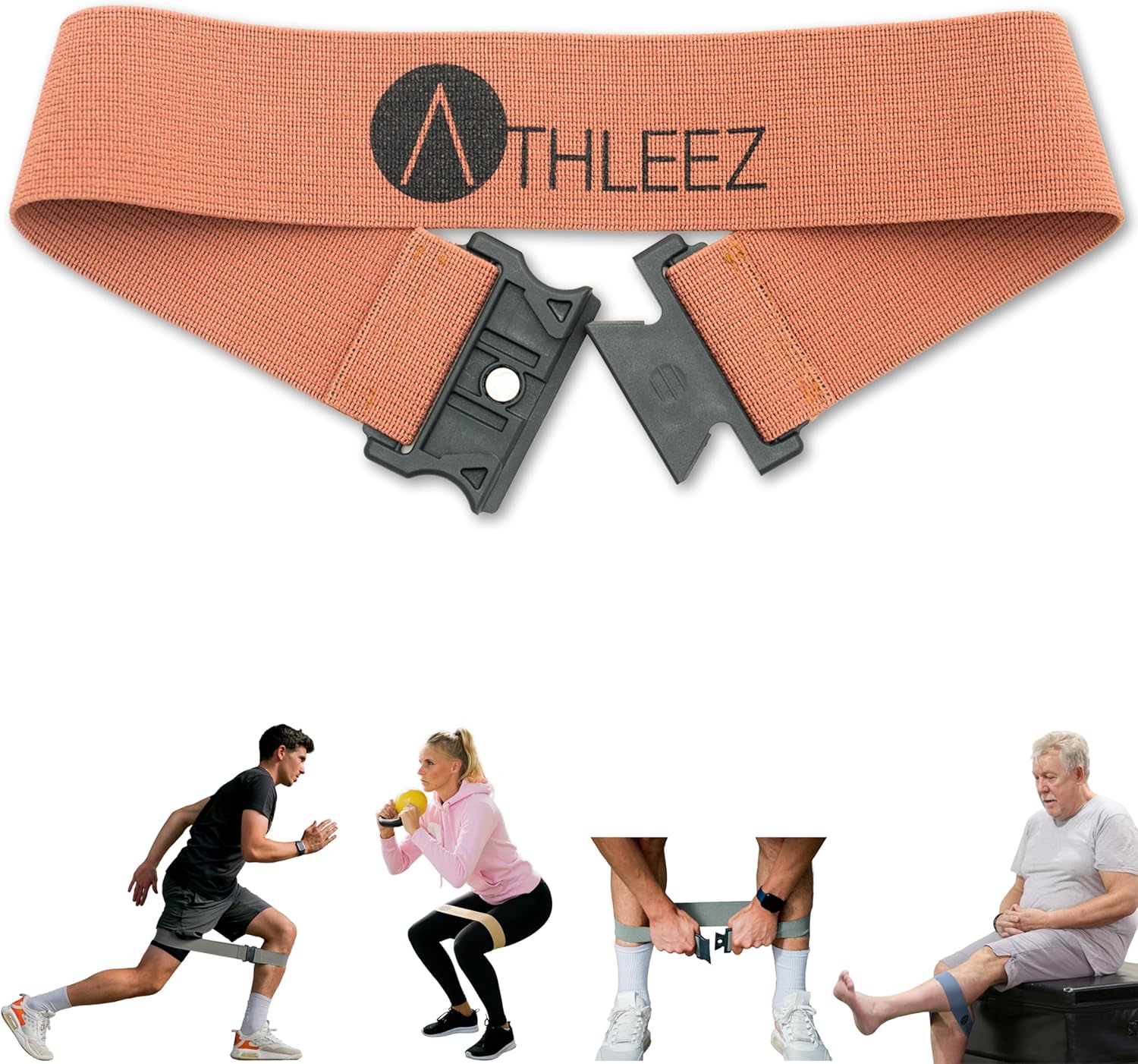 Innovative Fitness Band with Magnetic Closure for Fitness, Yoga, HIIT, Rehabilitation Training, for Home, Office or Outdoor, Various Resistances, Made in Germany