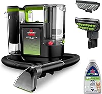 BISSELL Little Green Max Pet SmartMix Portable Carpet Upholstery Cleaner, 30% More Powerful Suction, SmartMix Tech, Self-Clean Pet Tools - 38572