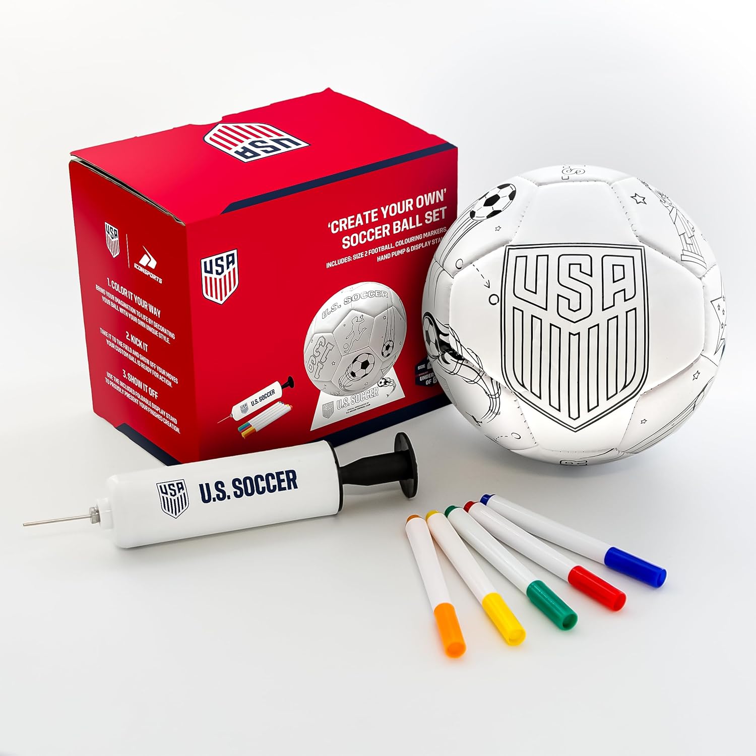Icon Sports Officially Licensed Coloring Soccer Ball Size 2