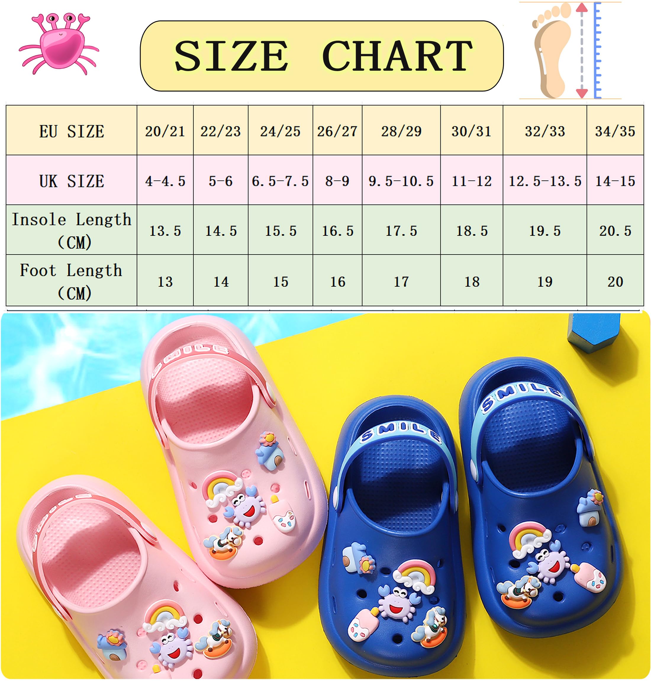 Ragazzi Zoccoli Ragazze Sabot Unisex Sandali Pantofole