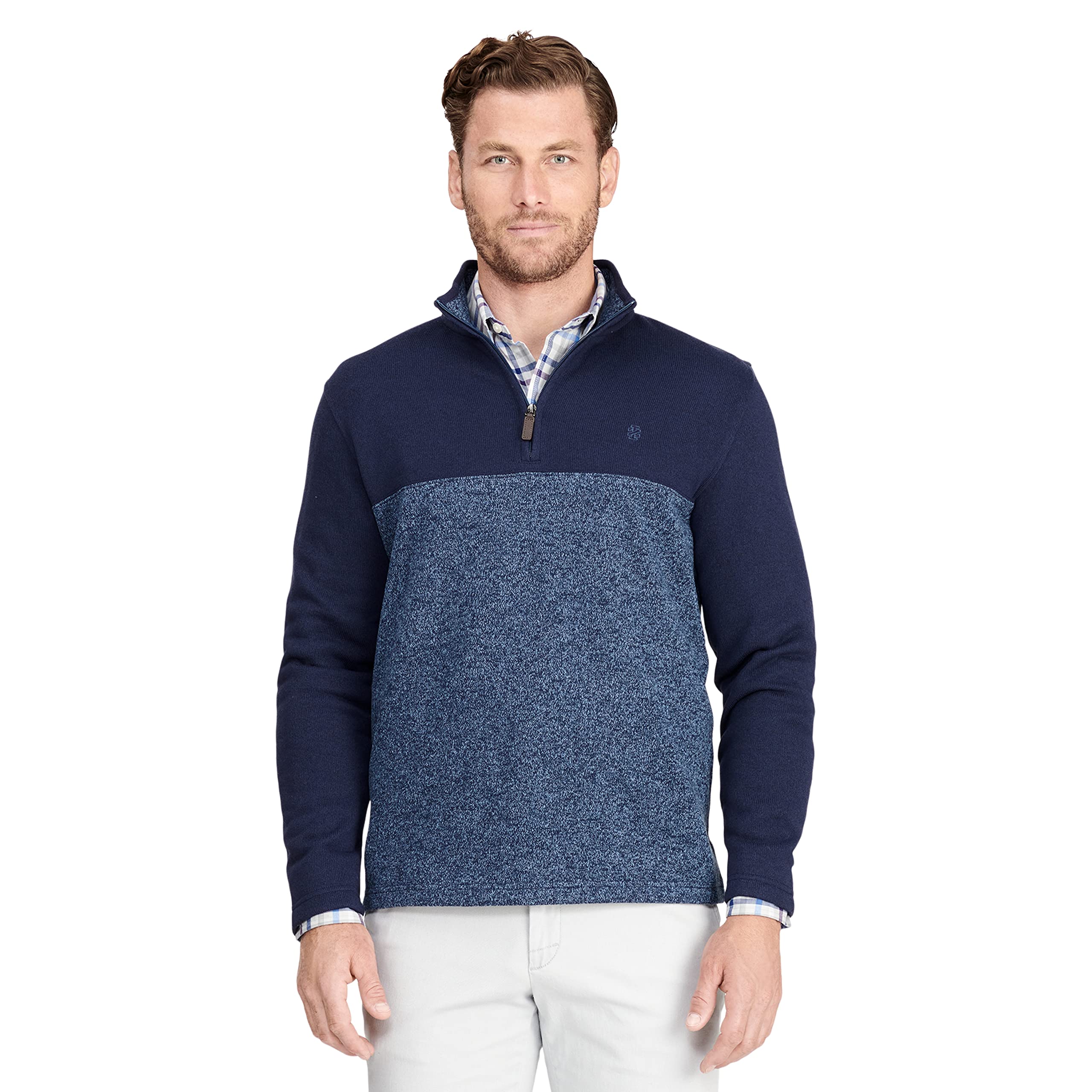 IZOD Men's Quarter Zip Sweater Fleece Pullover