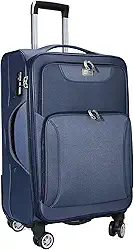 Mala de Bordo Expansiva em Poliéster - Mala de Viagem Pequena Cruzeiro (Azul Marinho)