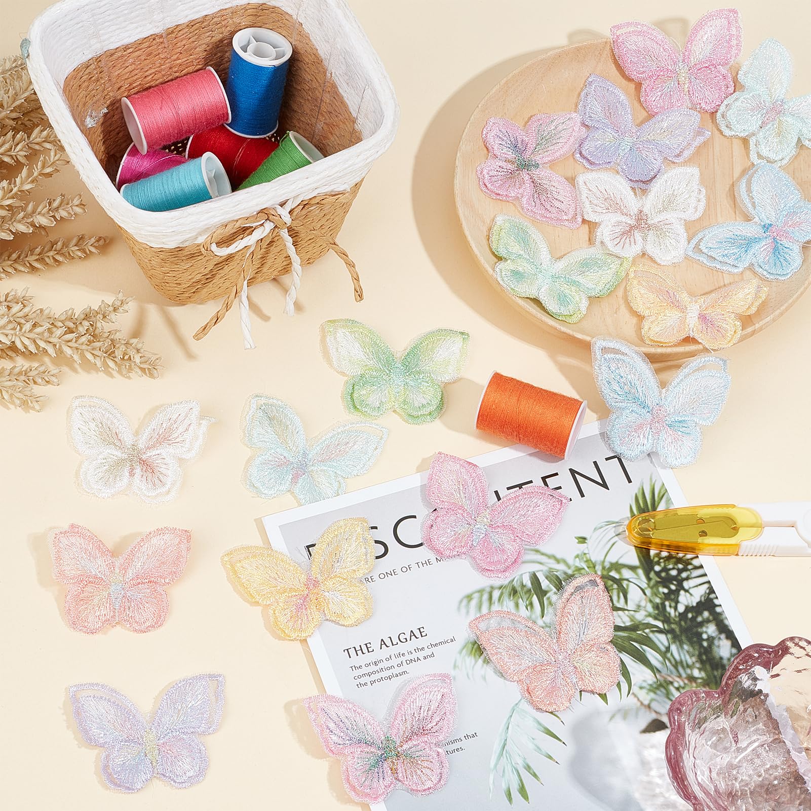 8 Parches De Mariposa Para Planchar Con Apliques De Cristal, | Meses Sin Interés