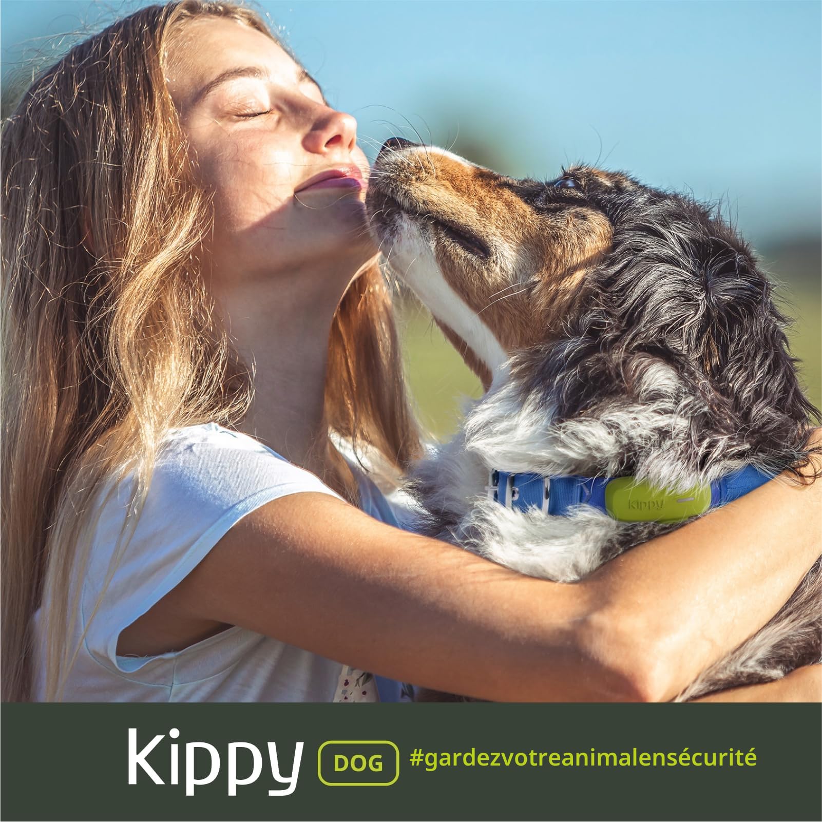 Kippy Dog | GPS pour Chiens - Traceur GPS étanche pour Chiens avec Fixation pour Collier - Suivi d'activité et de santé pour Votre Chien, avec GEOFENCE et Notifications - Couleur Verte