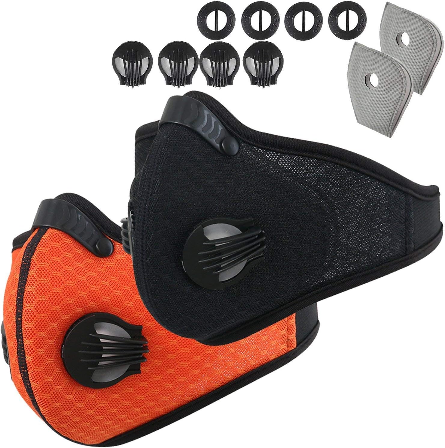 Infityle Dust Mask Reusable Activated Carbon Dustproof Masks with Extra Carbon N95 Filters for Pollen Woodworking Construction Mowing Running Riding Outdoor Activities