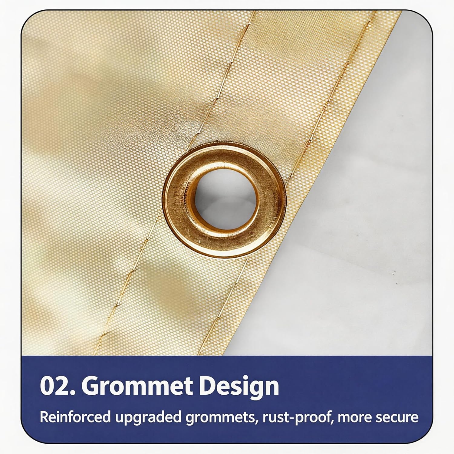 Waterproof Balcony Privacy Screen Cover - Fence Covering, Polyester Fabric for Apartment Railing,Outdoor Patio, Deck, Porch(Yellow,L x H: 100 x 200 Centimeter)