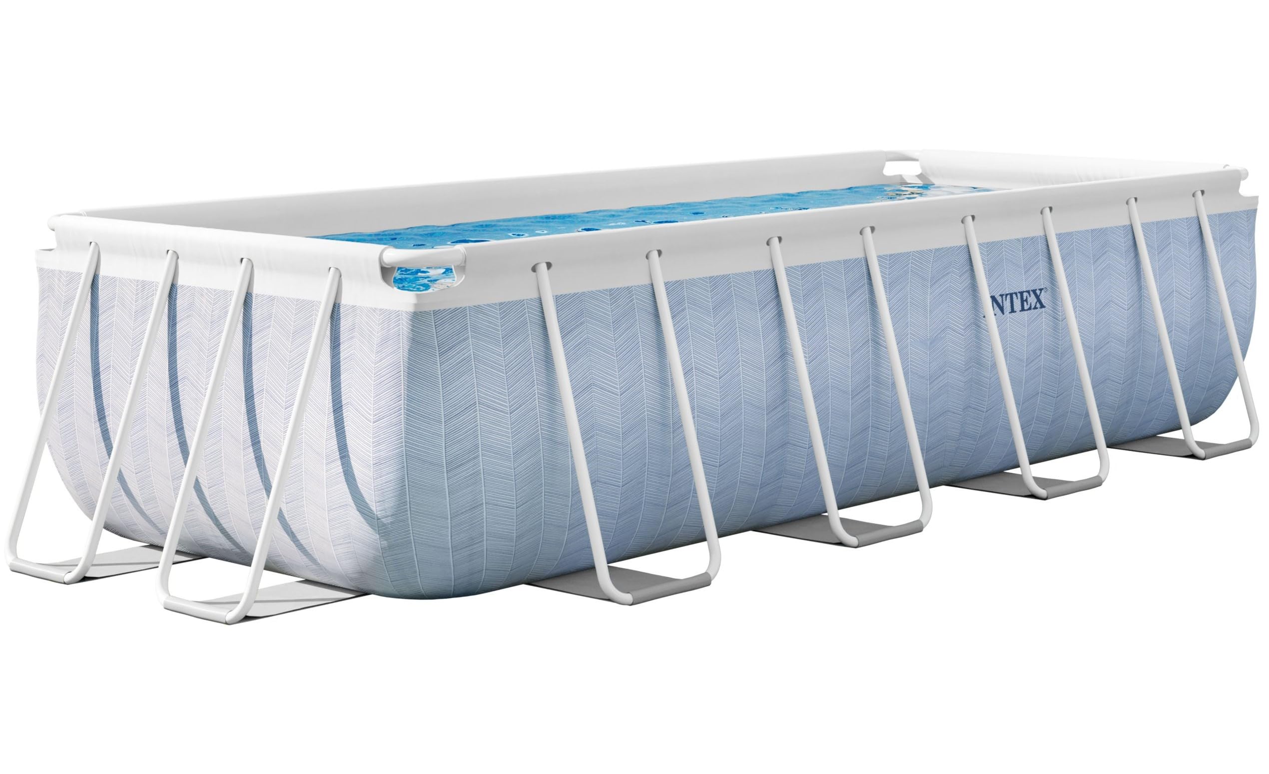 Intex - 26780NP - Kit Piscine Tubulaire rectangulaire Chevron (L) 4,00 x (l) 2,00 x (h) 1,00m