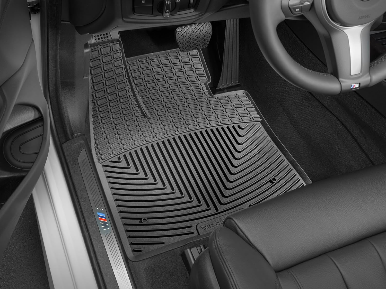 WeatherTech All-Weather Floor Mats for BMW X5 40e, X5 50i, X6 35i - 1st Row (W325), Black