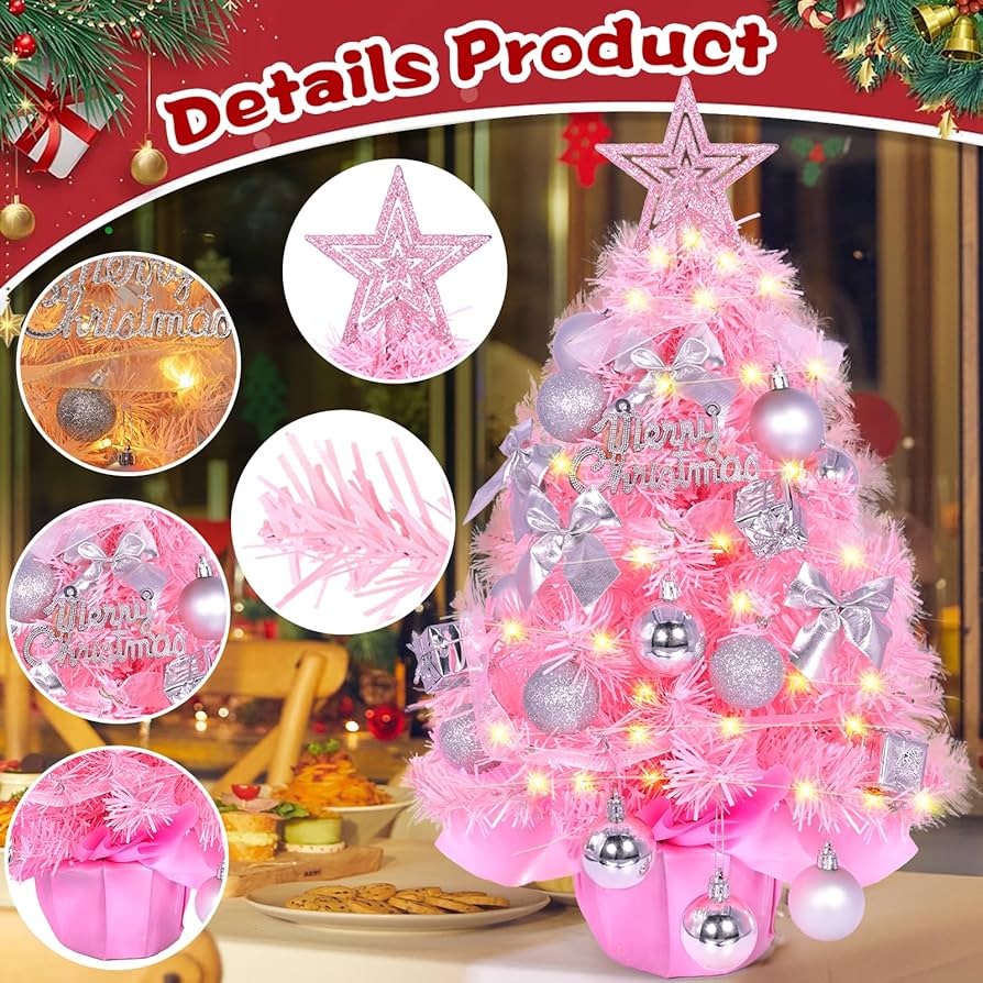 Albero di Natale Piccolo 30cm, Albero di Natale Artificiale con Stella