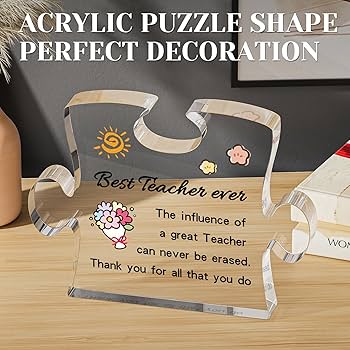 Letrero Con Texto En Inglés "Thank You For Being Such An Important Piece Of Our Story", Letrero Personalizado Con Nombre Para Profesor, Placa De Rompecabezas, Regalos De Agradecimiento Para Mujeres