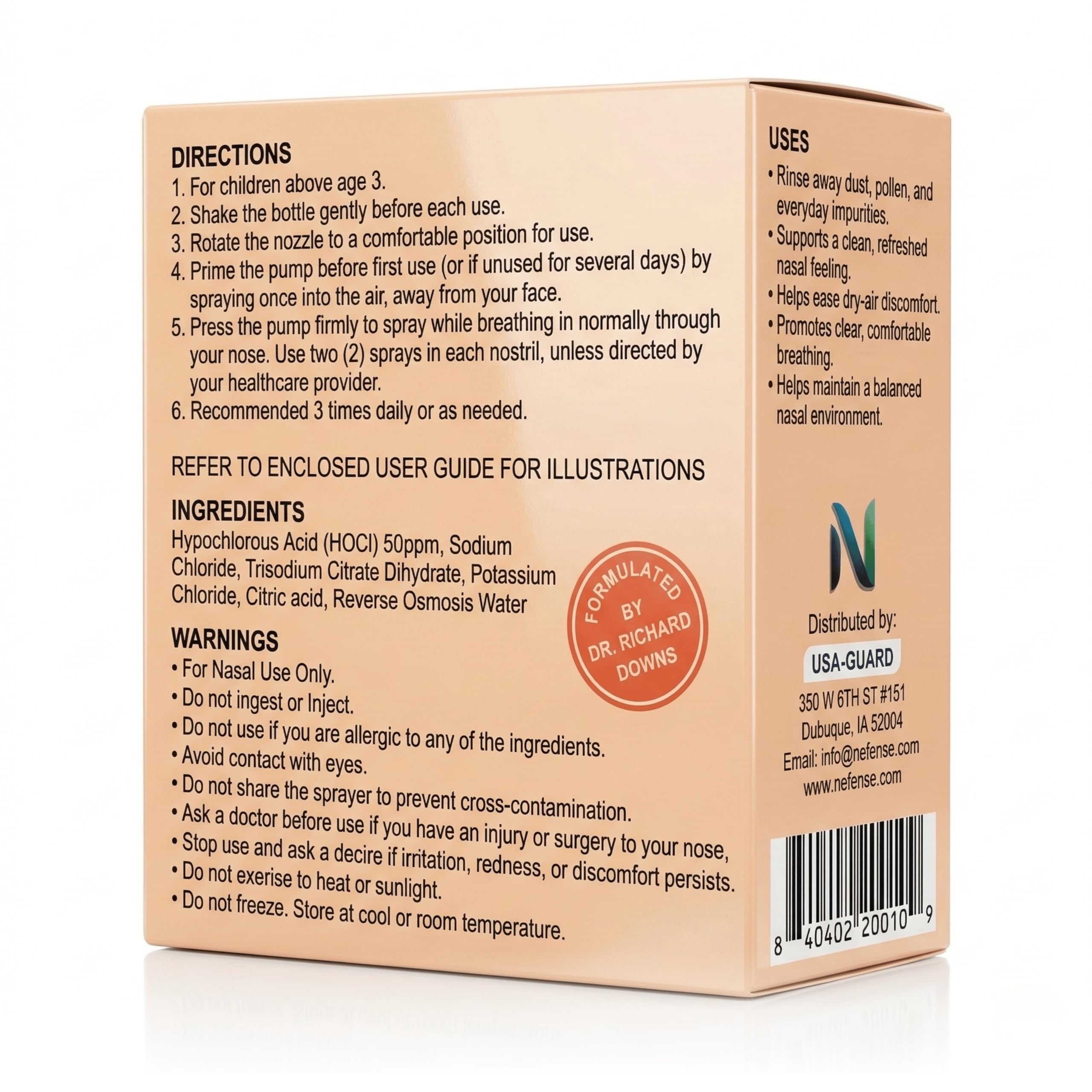 Kids Nasal Spray - HypoNasal Junior, Doctor Approved Hypochlorous Acid Antimicrobial Spray Cleanses Irritants Causing Childhood Congestion Inflammation Allergies and Irritation, Opens Airways — Amazon image 4