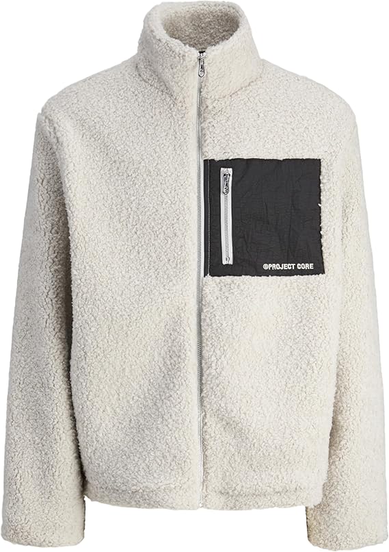 JACK & JONES Jcocover Teddy Jacket Jcocover Teddy Jacket Hombre (Pack de 1)