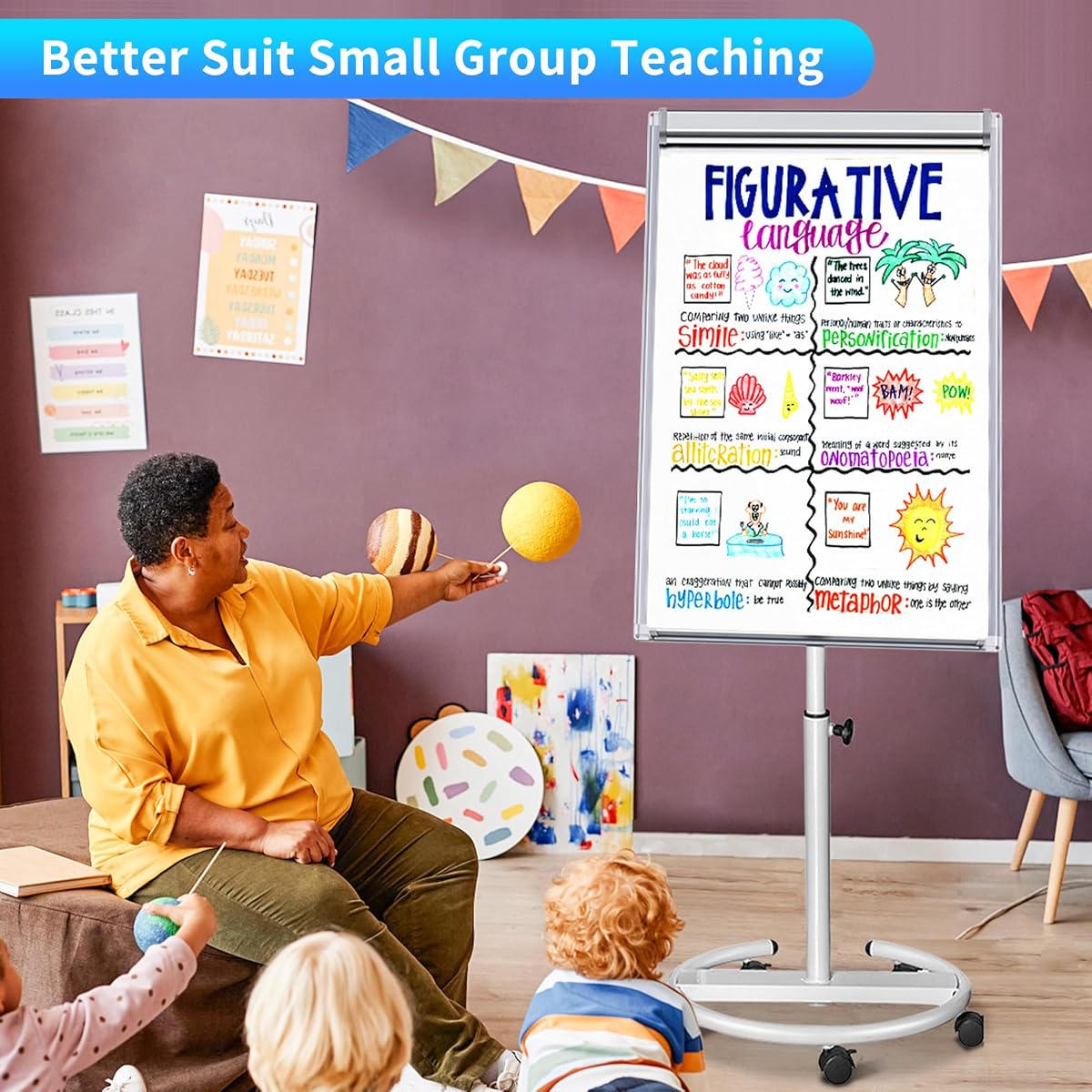 Smartxchoices 40" Portable Dry Erase Whiteboard view 2