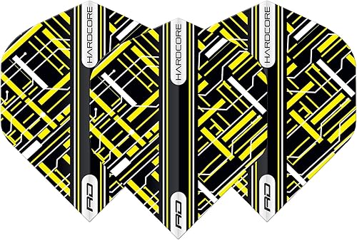 Miniatura 7 de RED DRAGON Hardcore Radical Dart Flights - 4 juegos por paquete (12 vuelos de dardos en total)