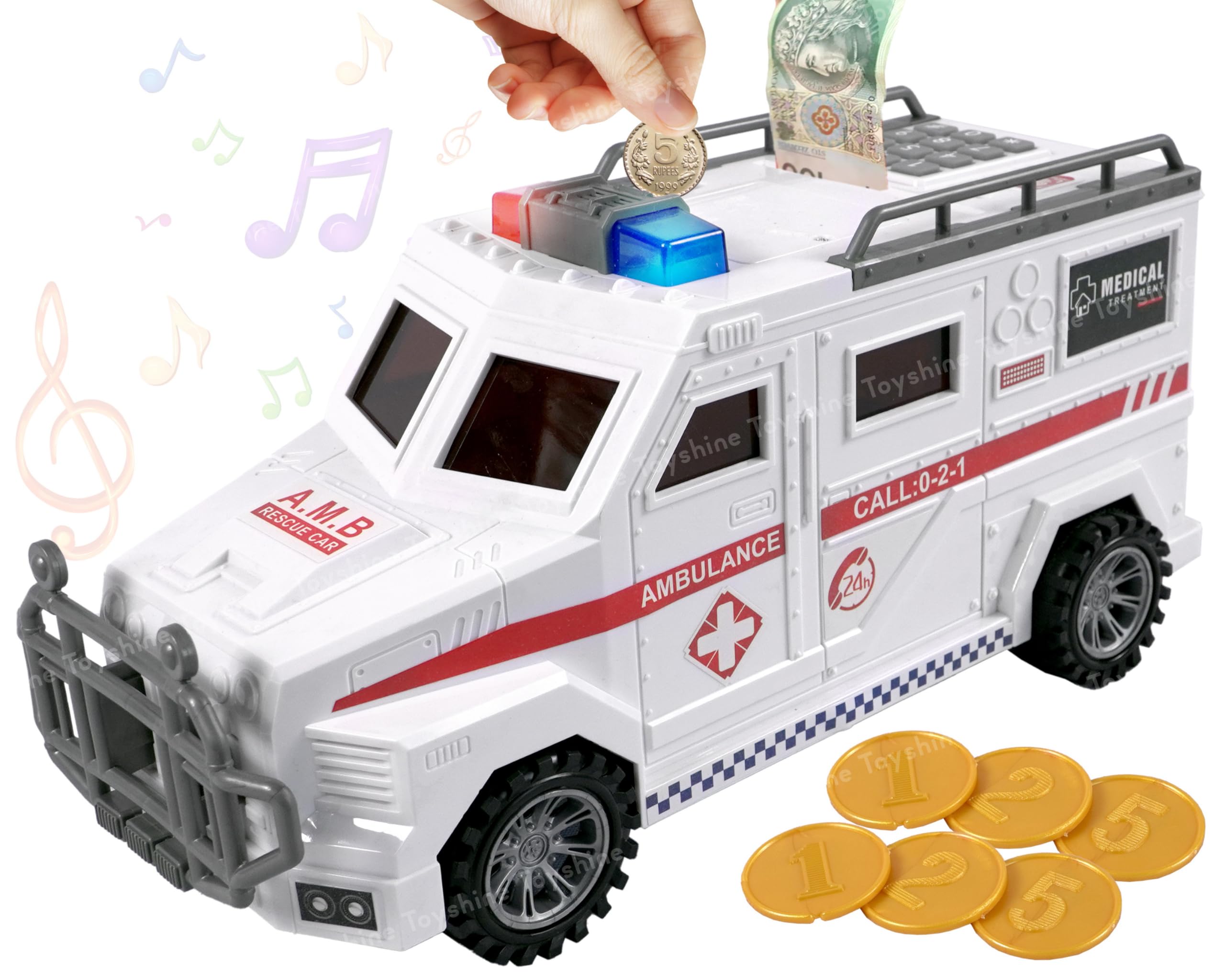 See full amazon price history chart for Toyshine Ambulance Money Bank Truck Fingerprint Sensor Musical Gift for Boys Girls - White Toyshine Ambulance Money Bank Truck Fingerprint Sensor Musical Gift for Boys Girls - White (B0CYBP81VW) Amazon Price History, Amazon Price Tracker