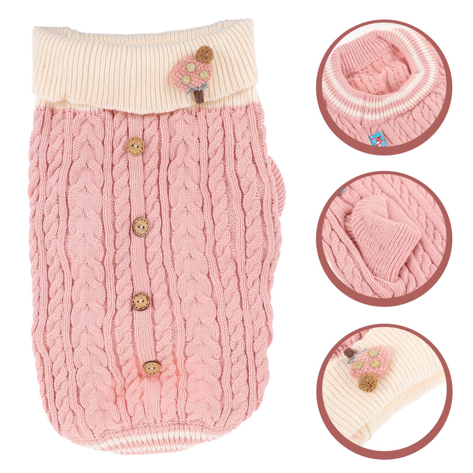 ABOOFAN 3pièces Pull Chien Hiver à pour Chiens Petits Vêtement Doux Et Chaleureux