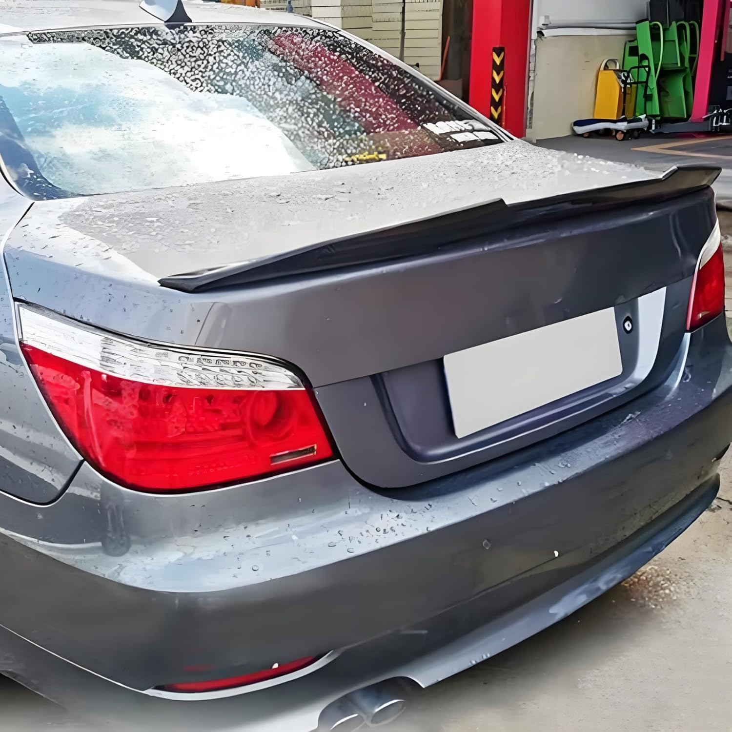 STSEV01 Rear Spoiler Wing Compatible with BMW 5 Series E60 2004-2010 525i/ 528i/ 530i/ 535i/ 550i/ M5, Glossy Black Sporty PSM Style DeckLid Lip Exterior Accessories