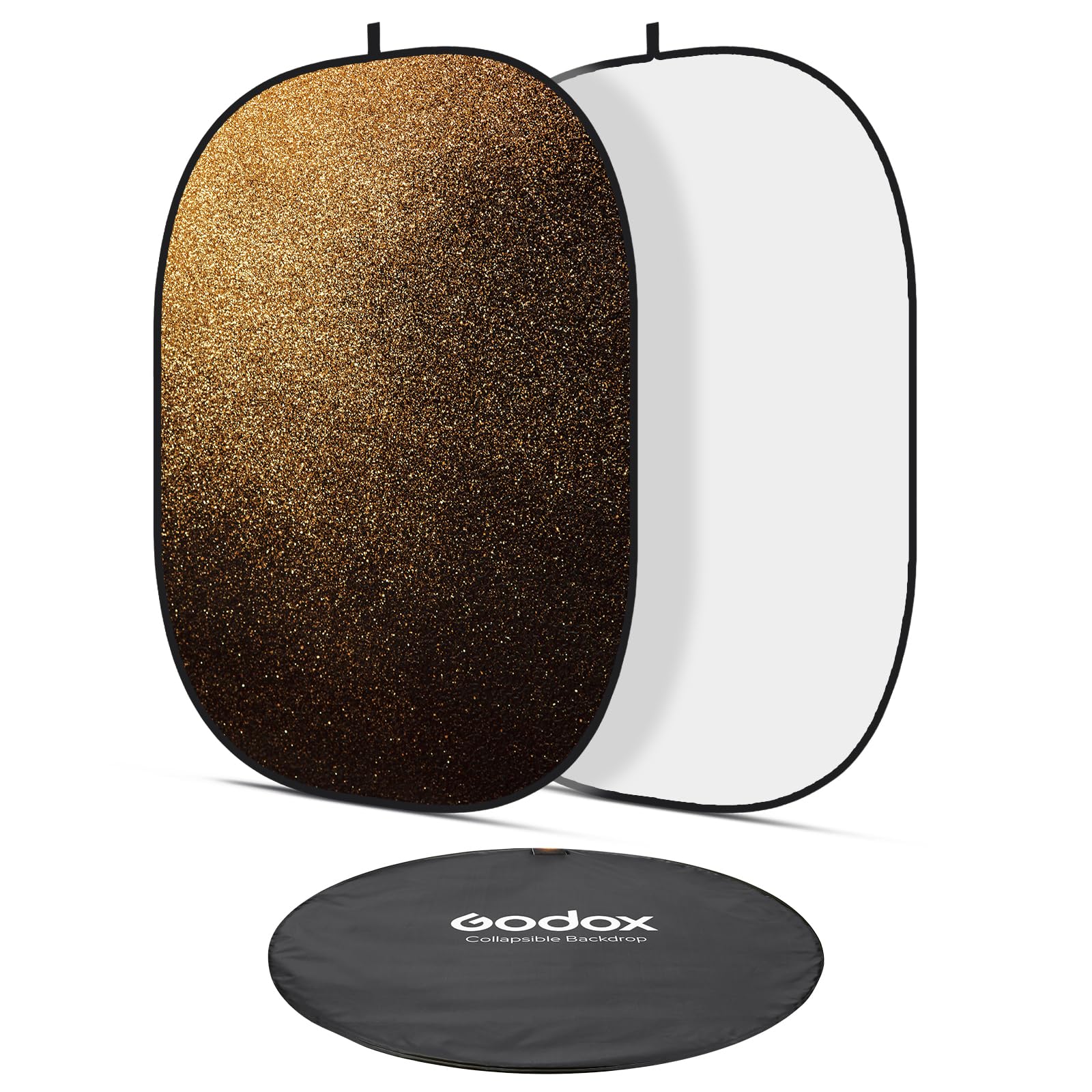 Foldable Backdrop 78.8''x59''(6.5ft x5ft), Photo Backdrop, Matte Fabric Photographic Studio Photo Background for Photoshoot, Portrait Photography and Vlogging(Rain in The Lights) CBA-TB0001