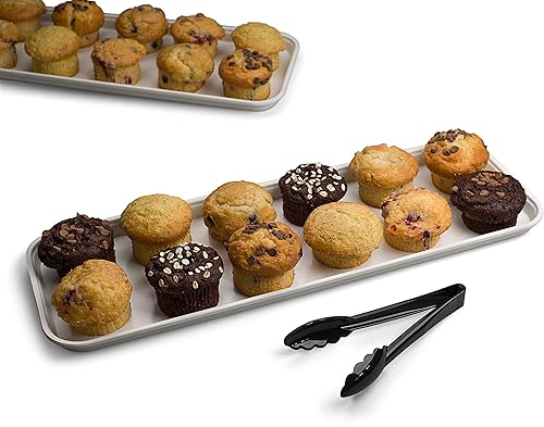 Miniatura 5 de Carlisle FoodService Products 1230FMT301 Bandeja de exhibición de servicio de alimentos, 30 x 12 pulgadas, color blanco (paquete de 12)