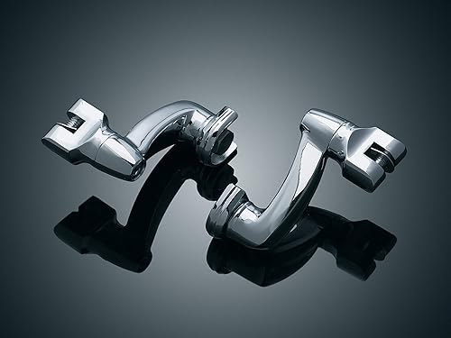 Miniatura 2 de Kuryakyn 8016 Componente de control de pie de motocicleta: Soportes de estribera compensada Longhorn, cromo, 1 par