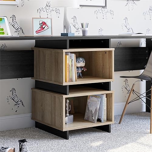 Miniatura 9 de Novogratz Nelson - Escritorio de 2 vías, roble negro y natural