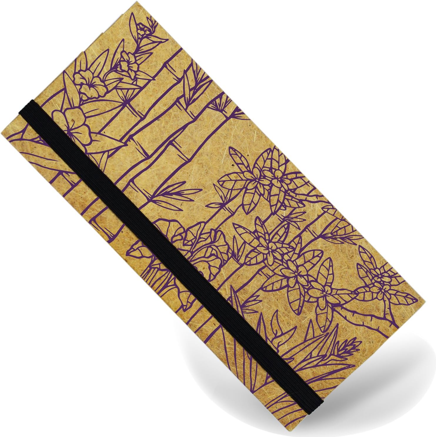 Green Banana Paper Women's Long Slim Clutch Wallet for Purse Non-Leather and Vegan-Friendly Billfold