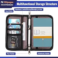 Vista 3 de Funda de diario para cuadernos Field Notes, funda de cuaderno de bolsillo para Moleskine Cahier de 3.5 x 5.5 pulgadas, funda de cuaderno